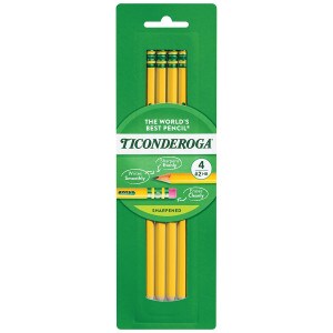 Ticonderoga No. 2 Pencils 4-Pack